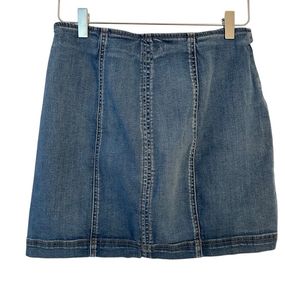 Pacsun | Women's Blue Lace-Up Front Mini Denim Skirt Size 28 - Picture 2 of 6